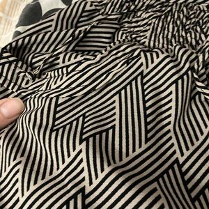 Nanette Lepore Black and Cream Geometric pants